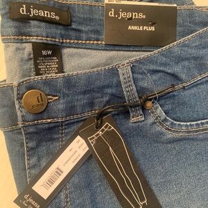 d. jeans Blue Straight-Leg Jeans